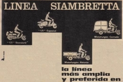 Publicidad de la Linea Siambretta