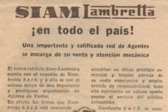 Publicidad "Siamlambretta en todo el pais"